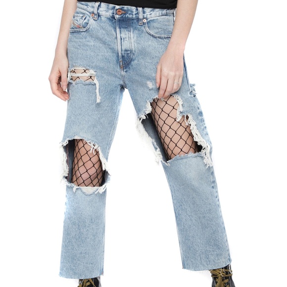 Diesel Aryel 0076N Women Jeans Pants Straight - size 27 - Picture 1 of 8